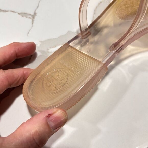 Tory Burch | Women's Mini Miller Purple Jelly Thong Sandals 6 - Picture 10 of 14